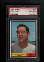 1961 Topps #193 Gene Conley  PSA 8 NM-MT  BOSTON RED SOX